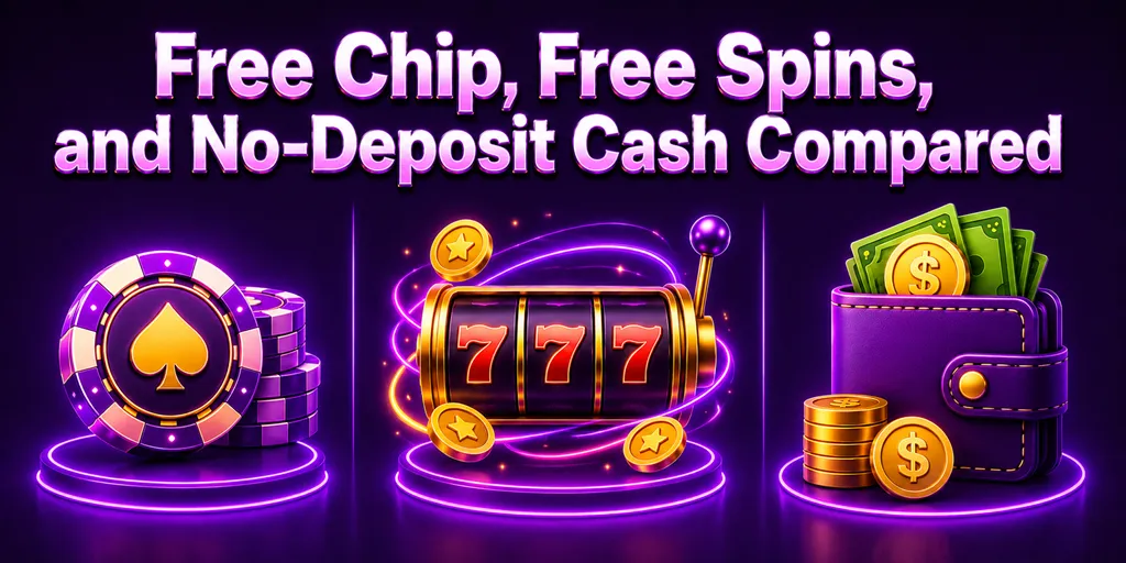 Free Chip, Free Spins, And No-Deposit Cash Compared
