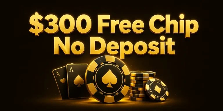 $300 Free Chip No Deposit