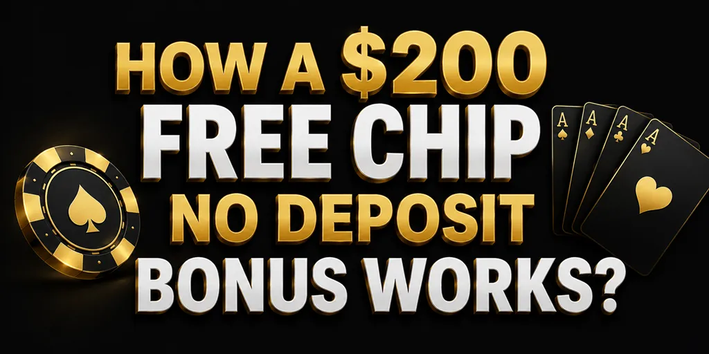 How A $200 Free Chip No Deposit Bonus Works?