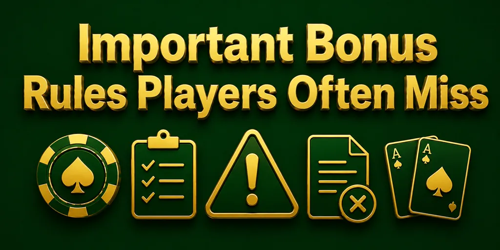 Important Bonus Rules Players Often Miss