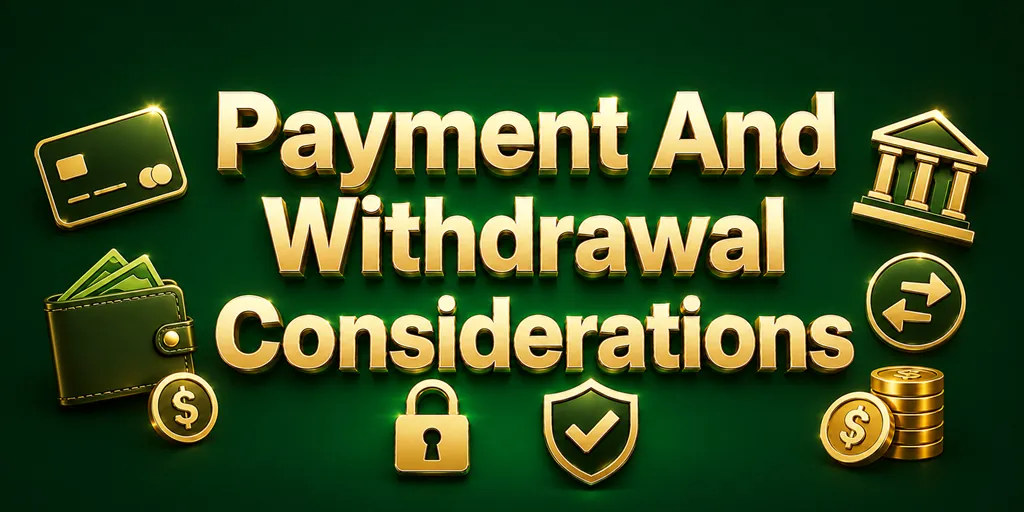Payment And Withdrawal Considerations