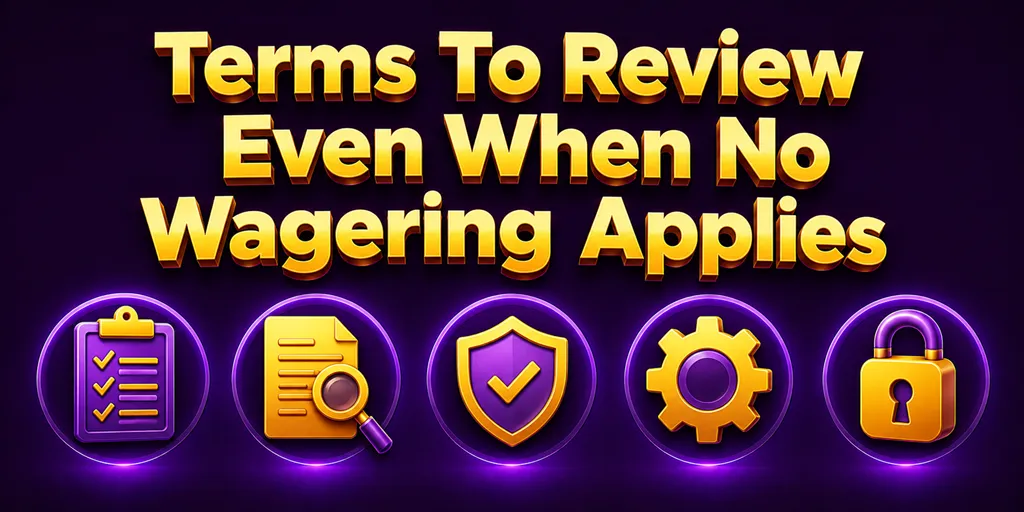 Terms To Review Even When No Wagering Applies