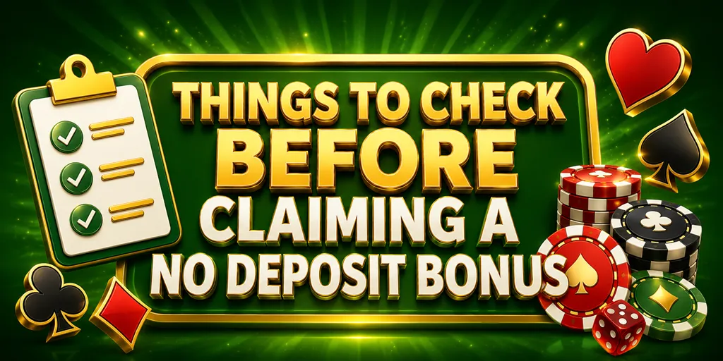 Things To Check Before Claiming A No Deposit Bonus
