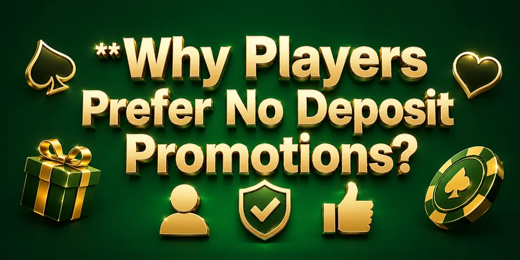 Why Players Prefer No Deposit Promotions?